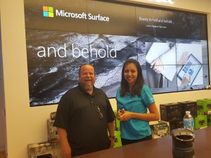 Greg and Chanel at Microsoft Store in Chandler