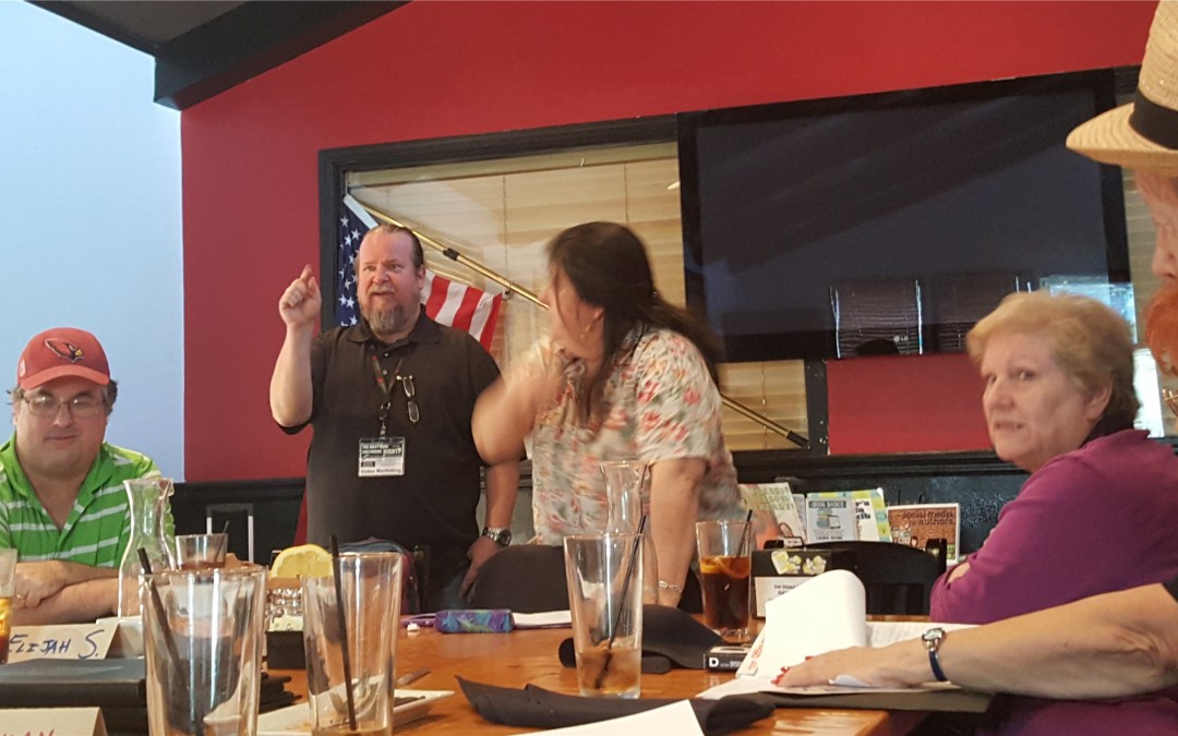 Great group of Authors at the Meetup Event yesterday. They were very inspirational – I gotta get back to working on my book.