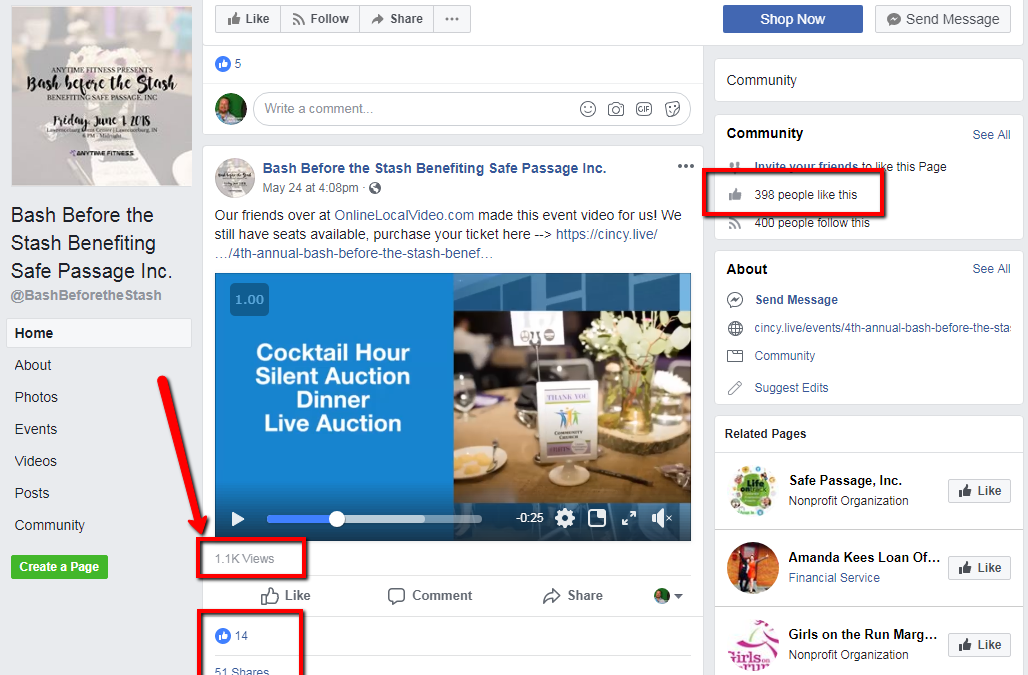 1,000 views on latest video donated