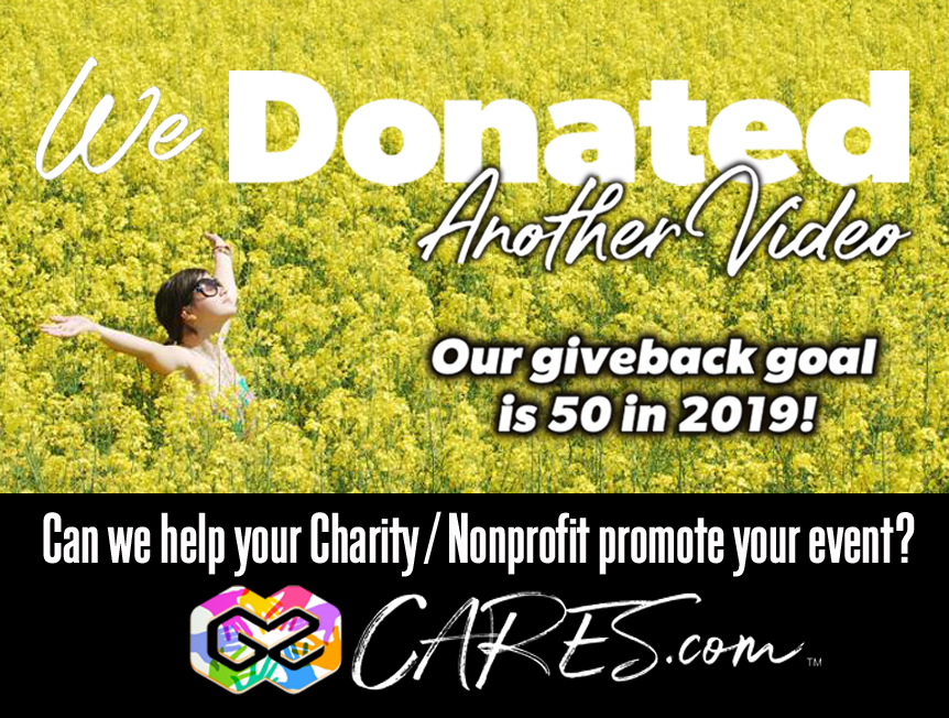 Donated another video… Can we help your nonprofit?
